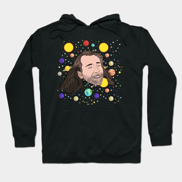 Nick Cage in Space Hoodie by Barnyardy